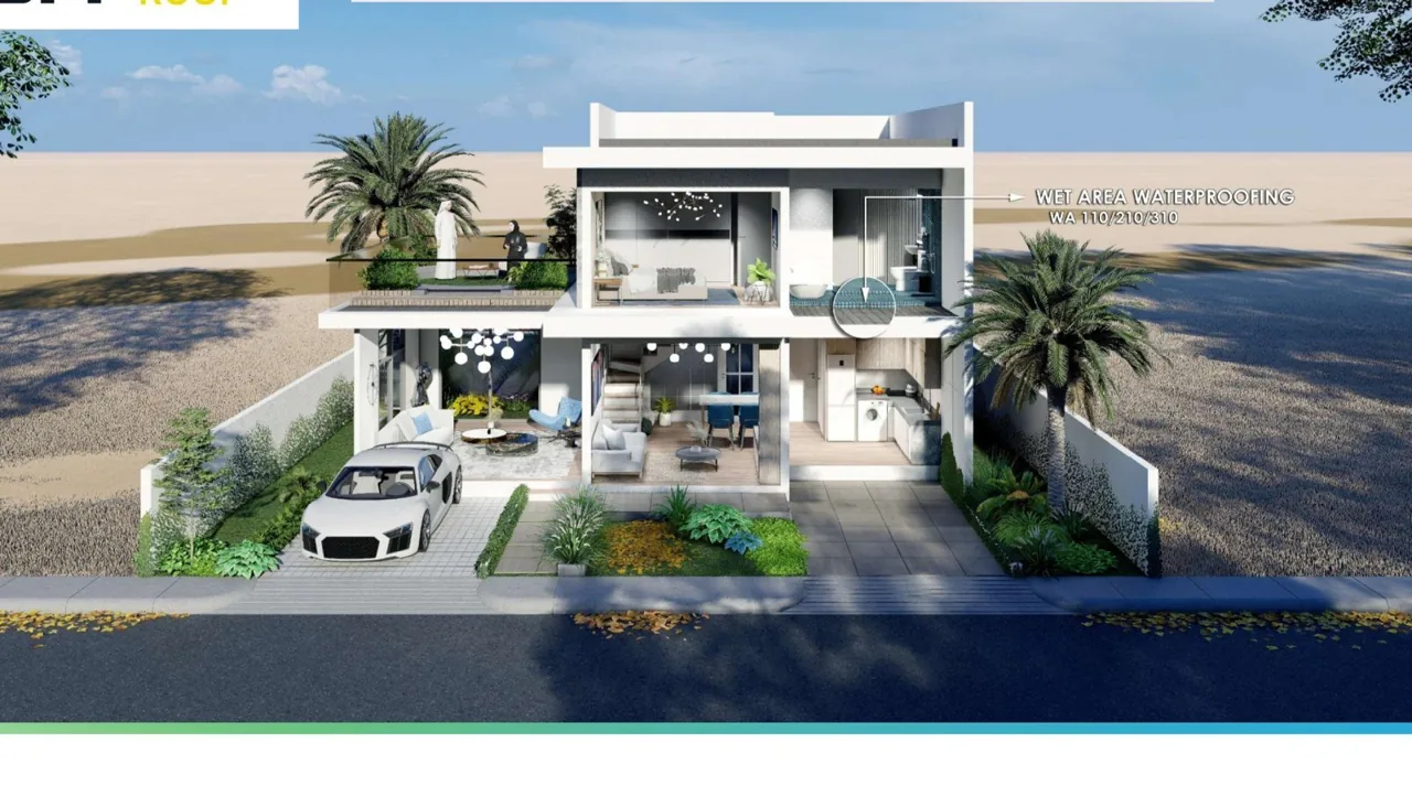 Illustrative villa exterior; not a completed Aamtron project